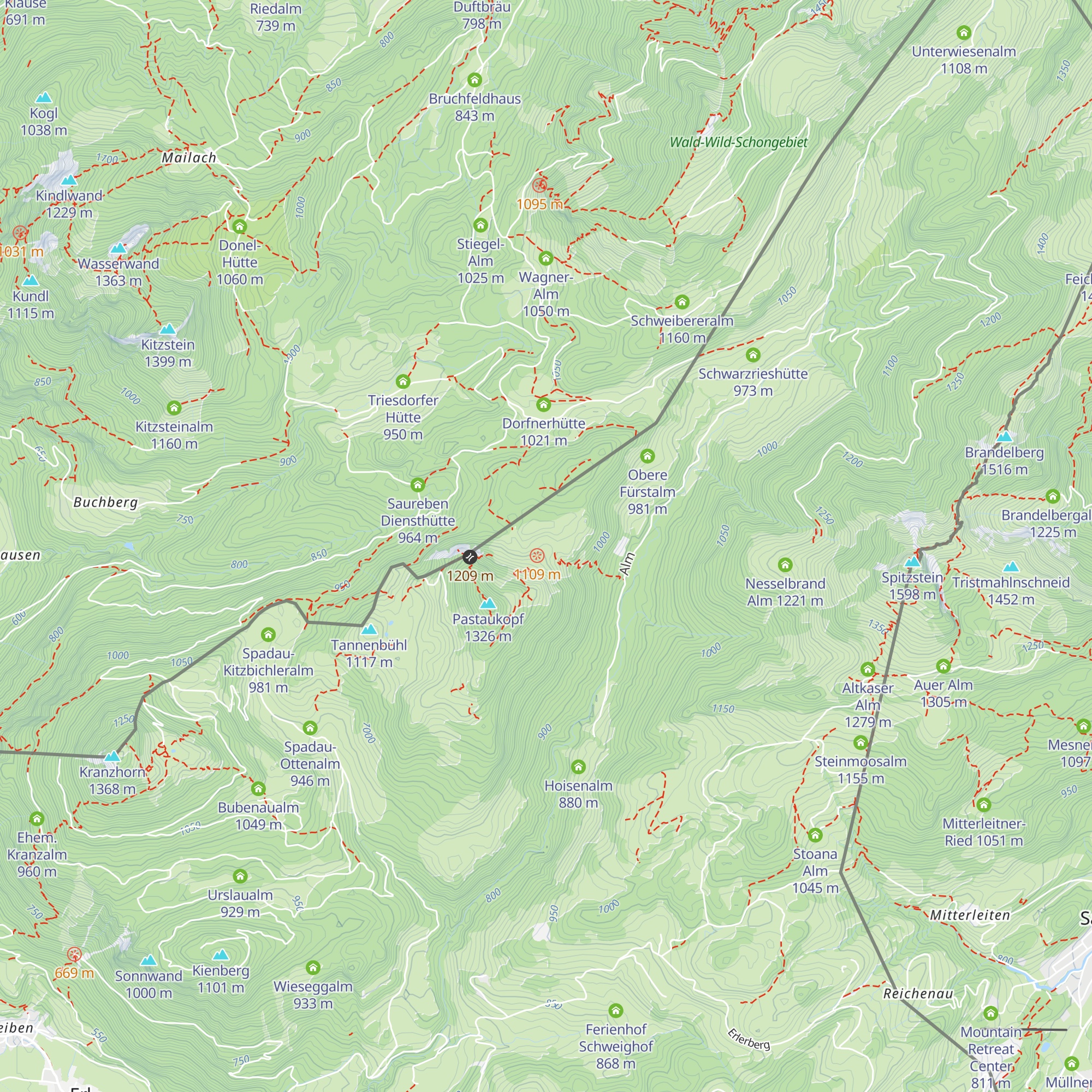 Rabenegg Alm map