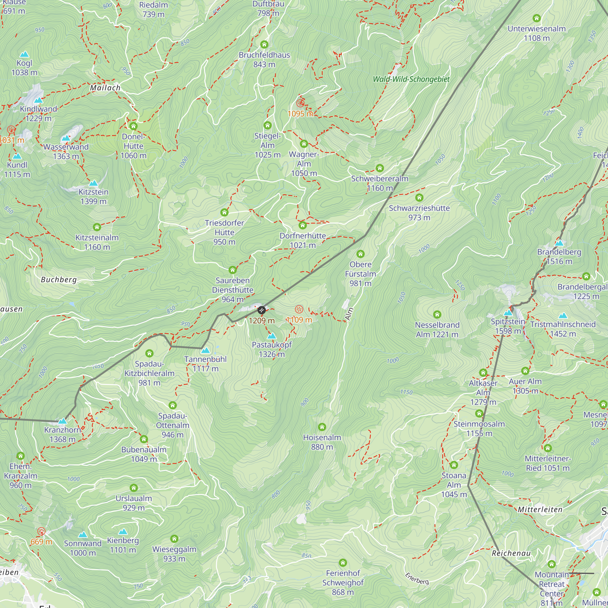 Rabenegg Alm map