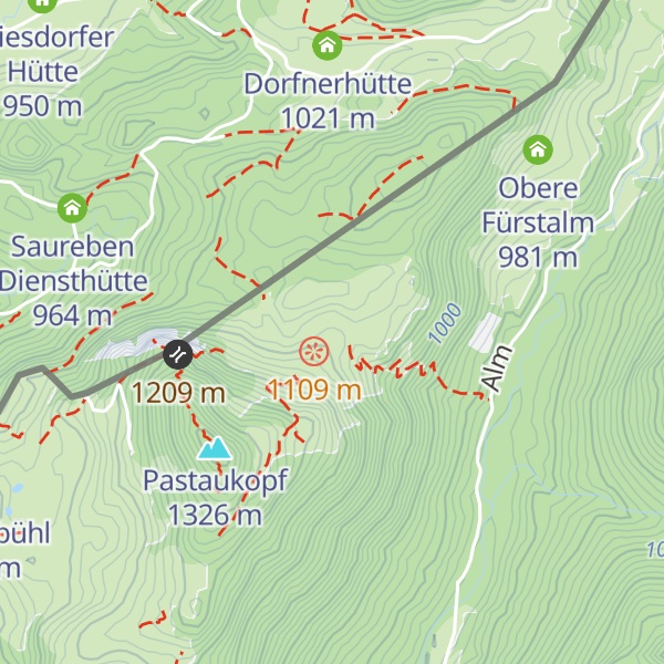 Map of Rabenegg Alm