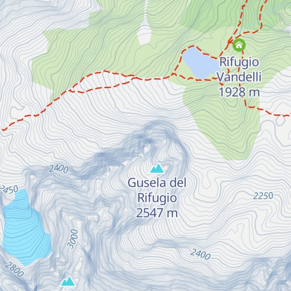 Map of Dito di Dio