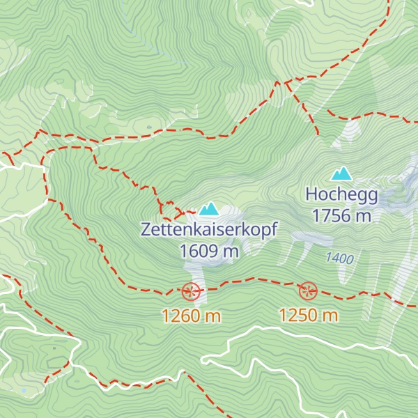 Map of Zettenkaiserkopf