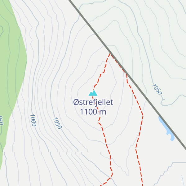 Map of Østrefjellet