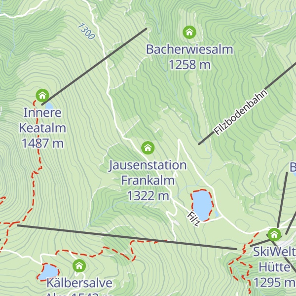 Map of Jausenstation Frankalm