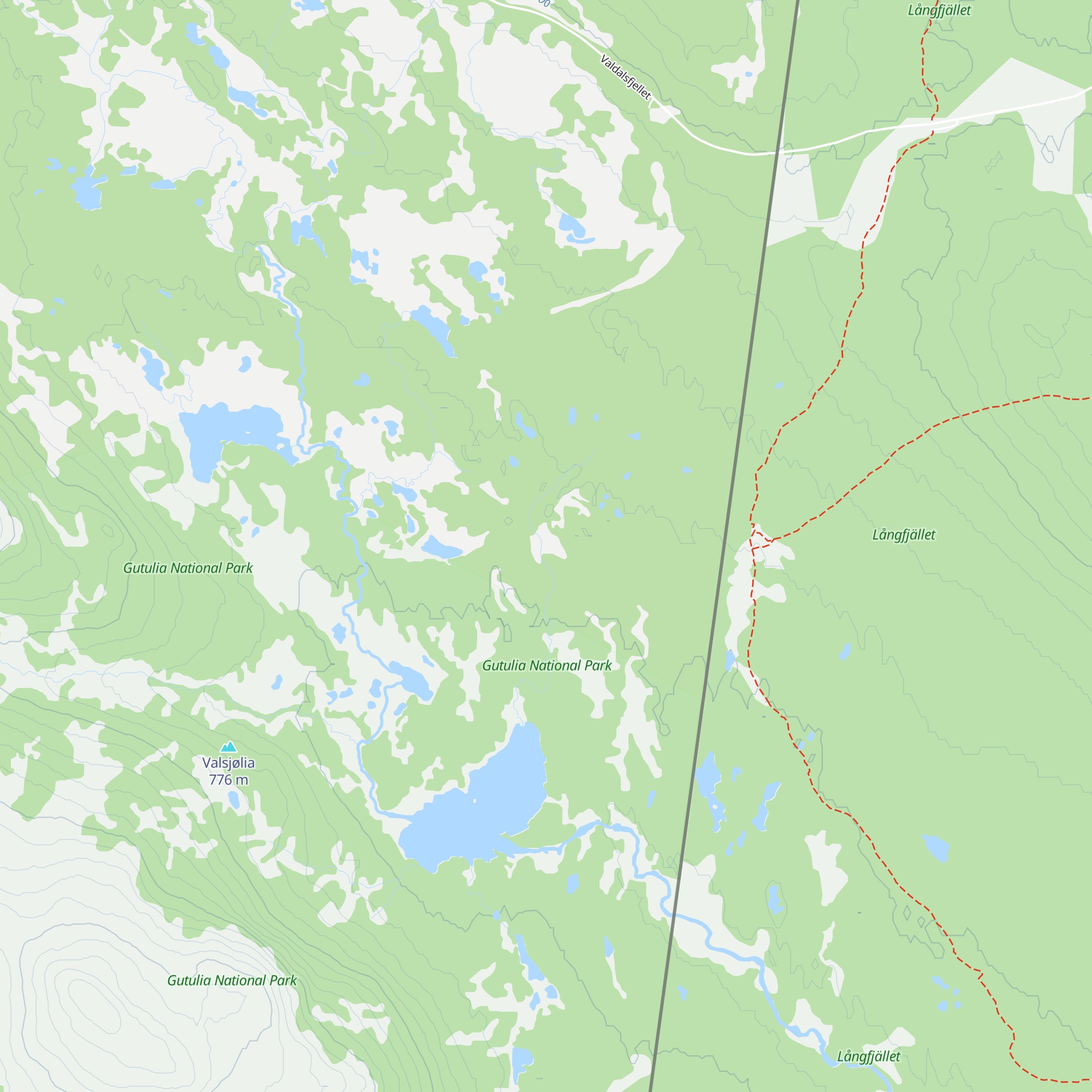 Gammeldalen map