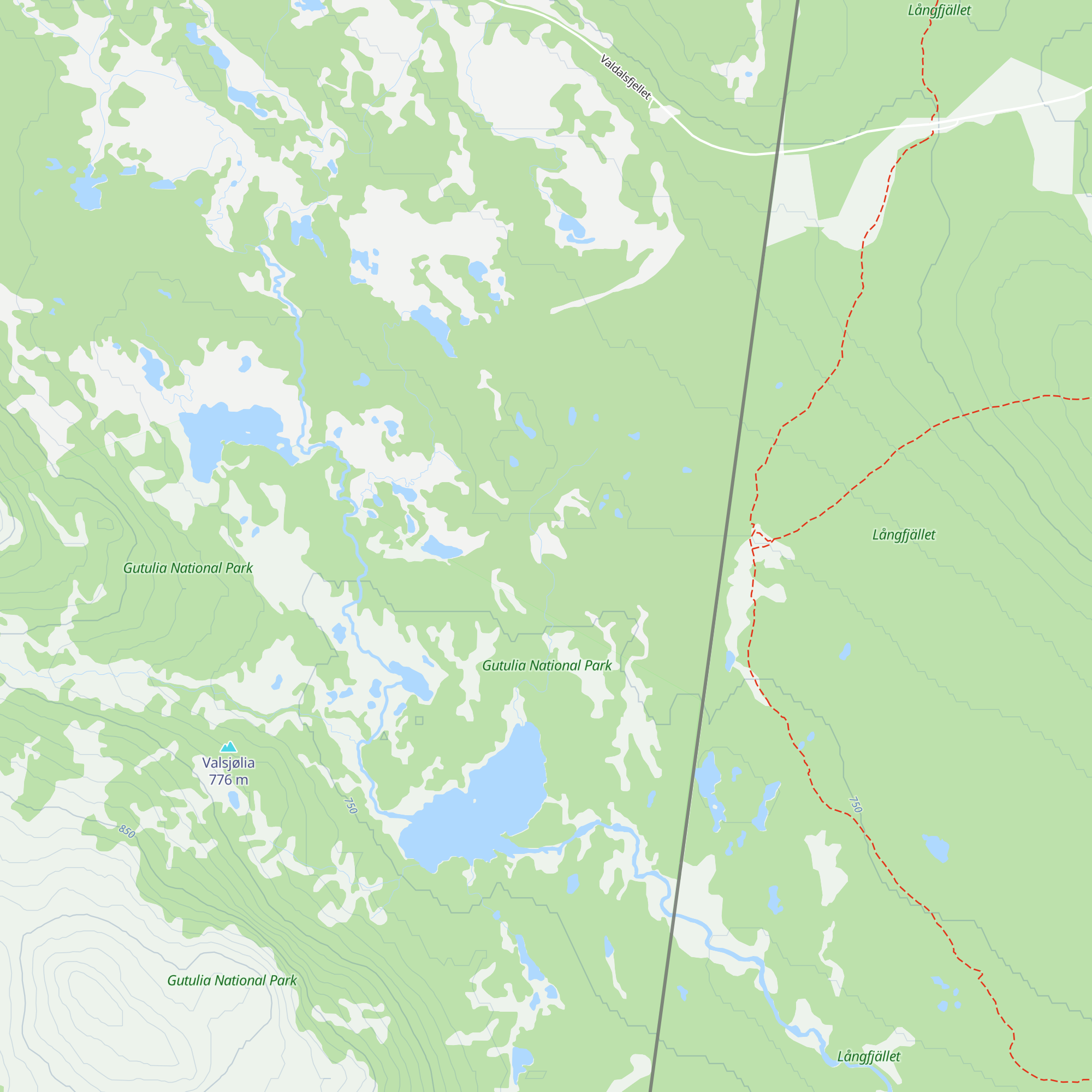 Gammeldalen map