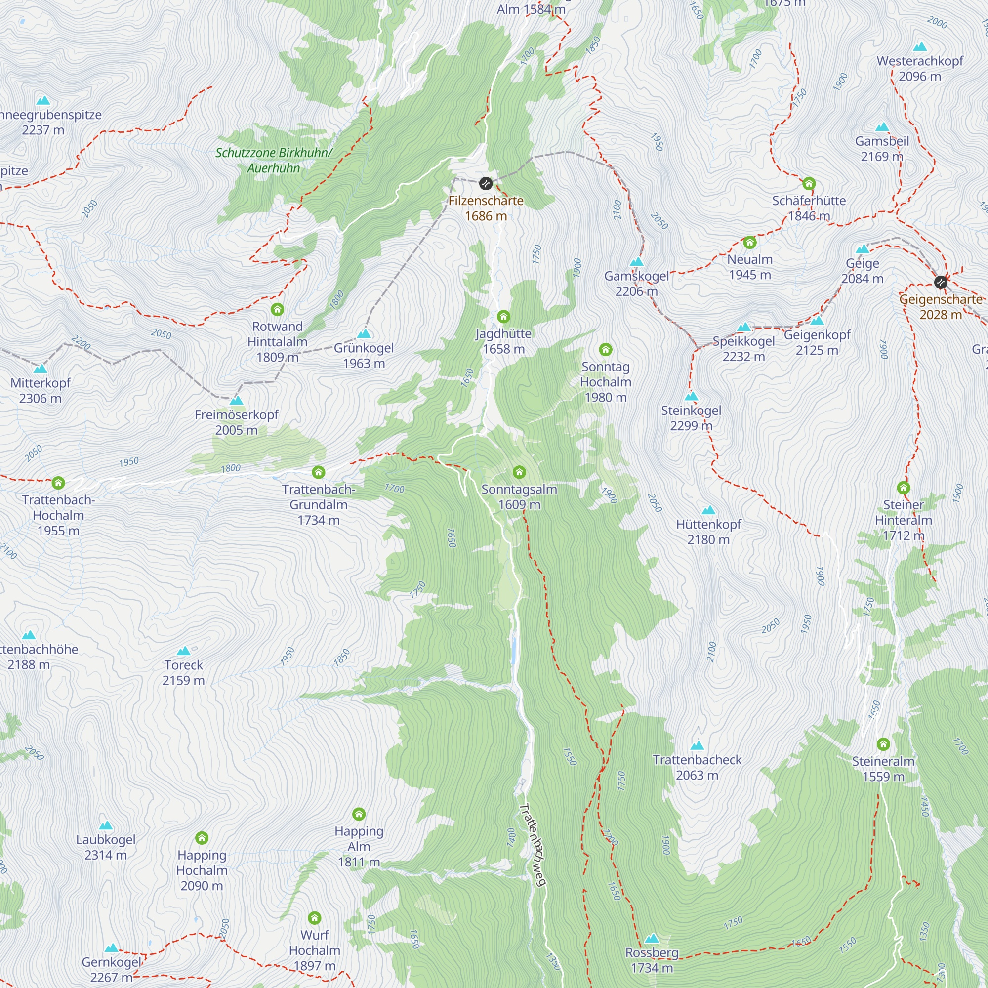 Niederalm map