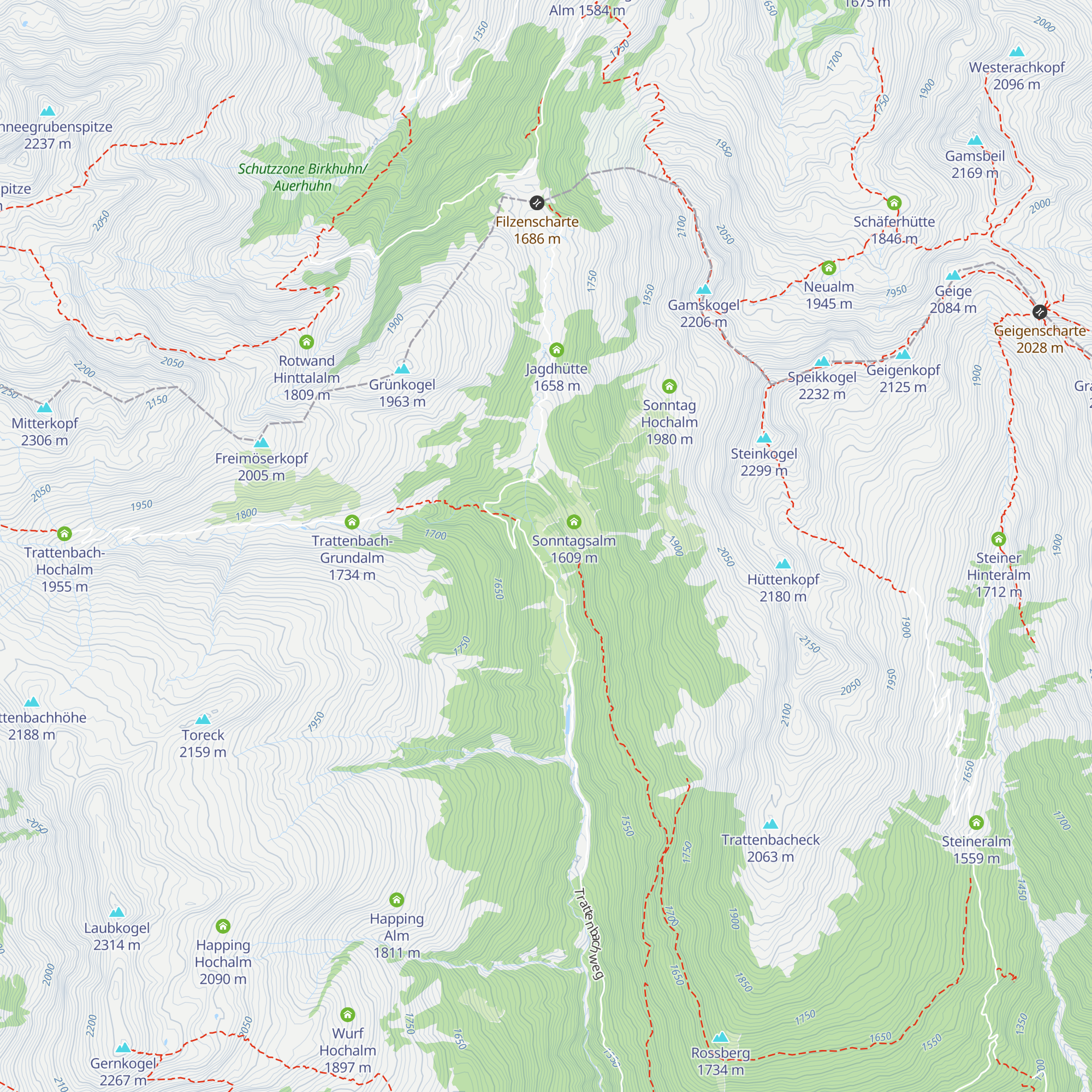 Niederalm map