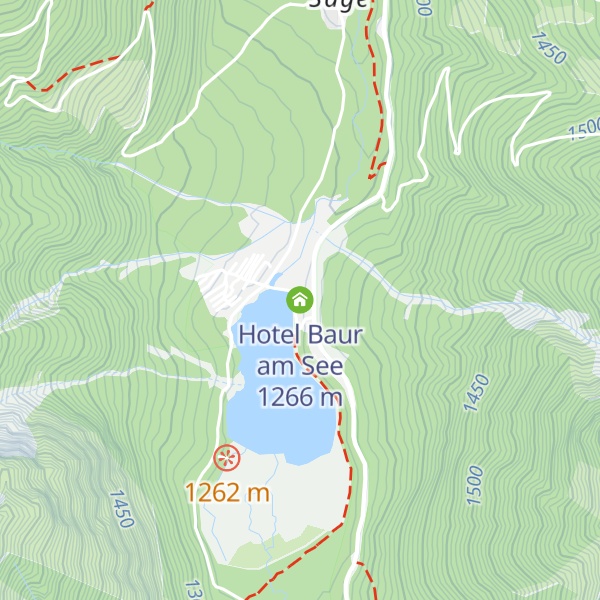 Map of Hotel Baur am See