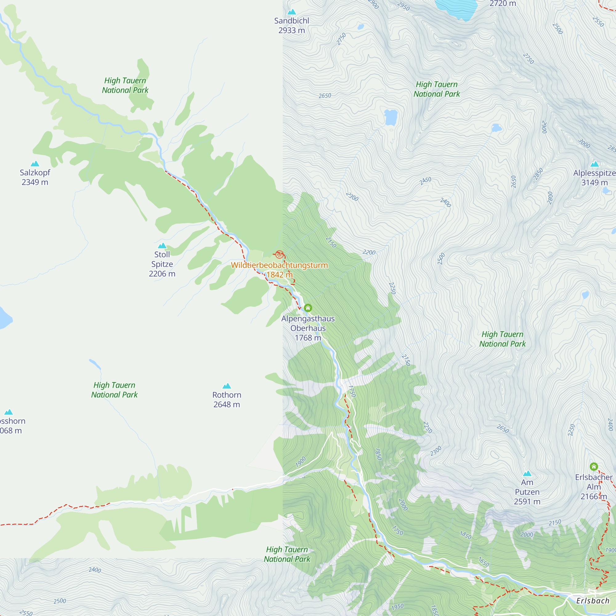 Alpengasthaus Oberhaus map