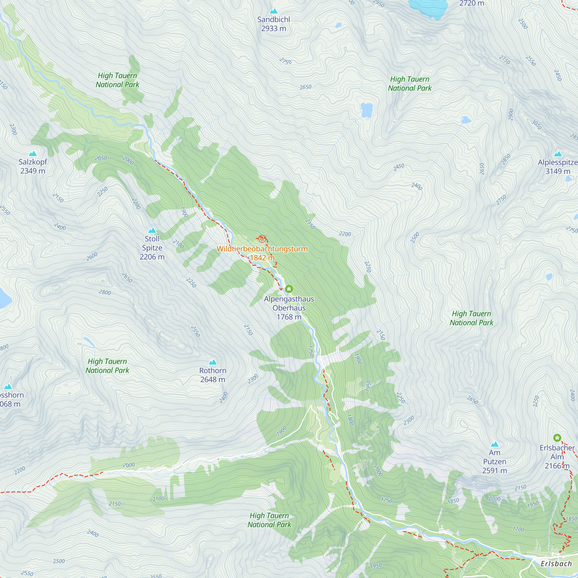 Alpengasthaus Oberhaus map
