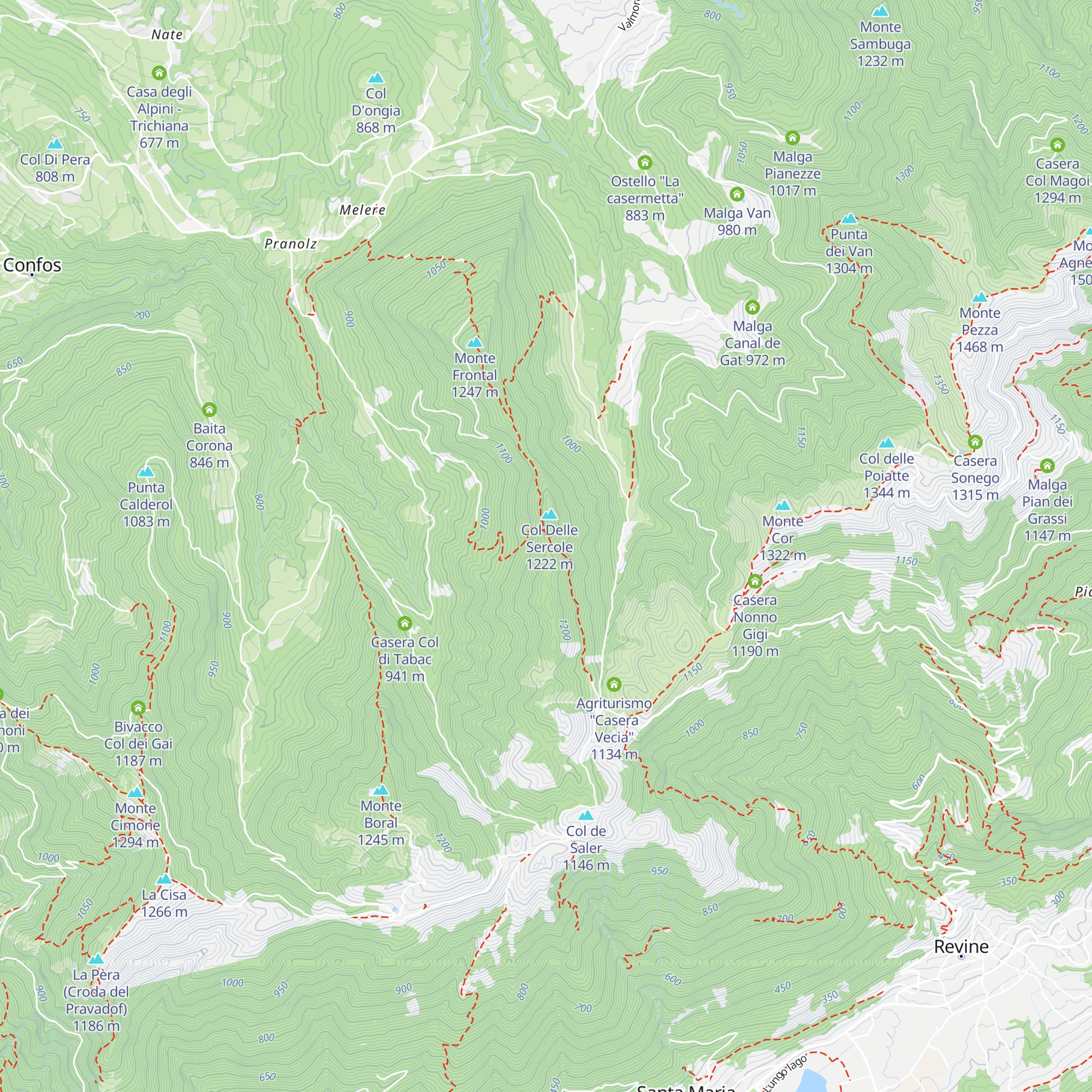 Bivacco "Buso" map