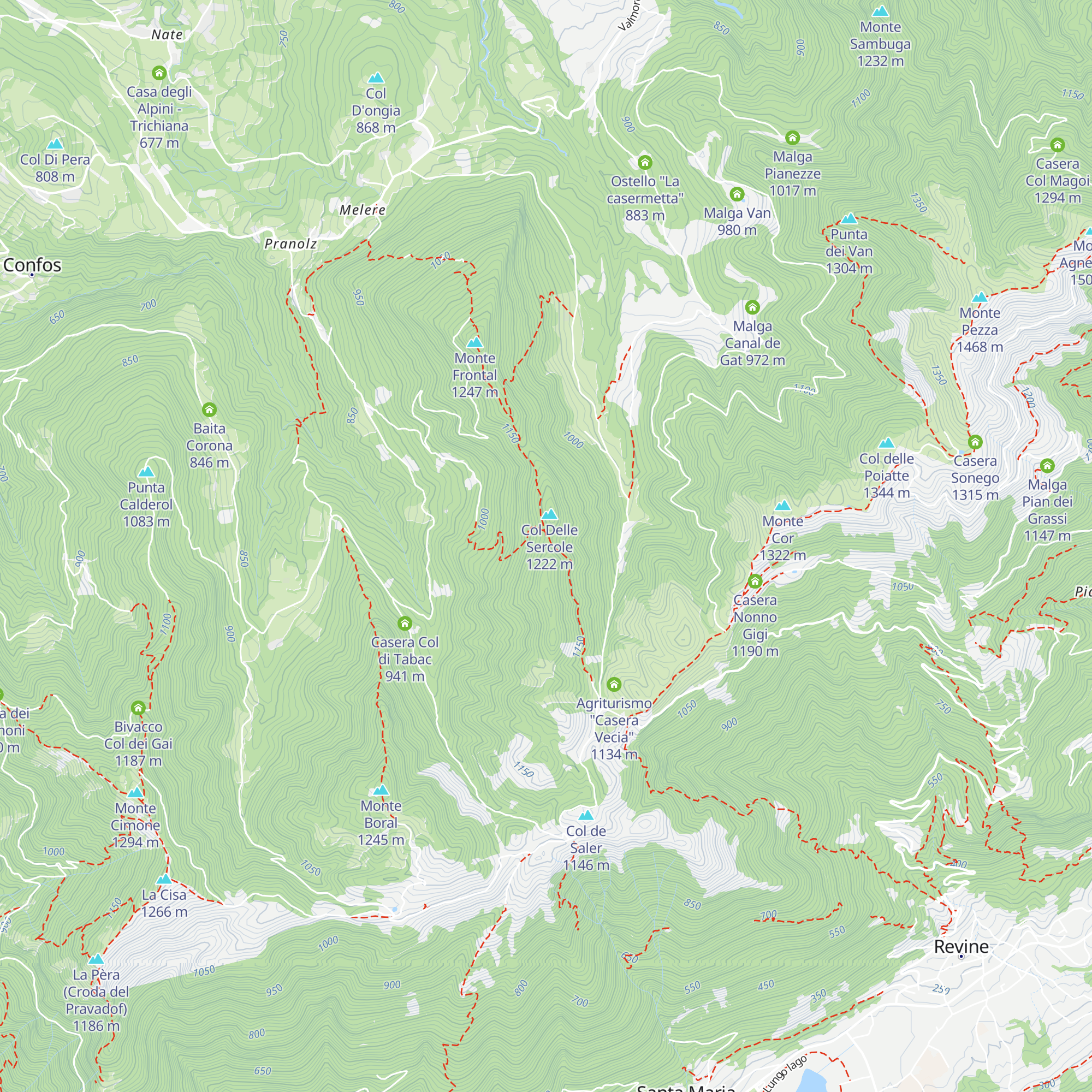 Bivacco "Buso" map