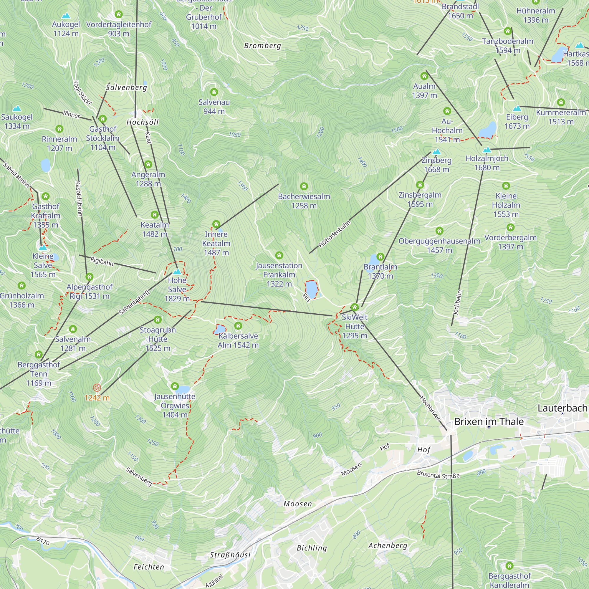 Filzalm map
