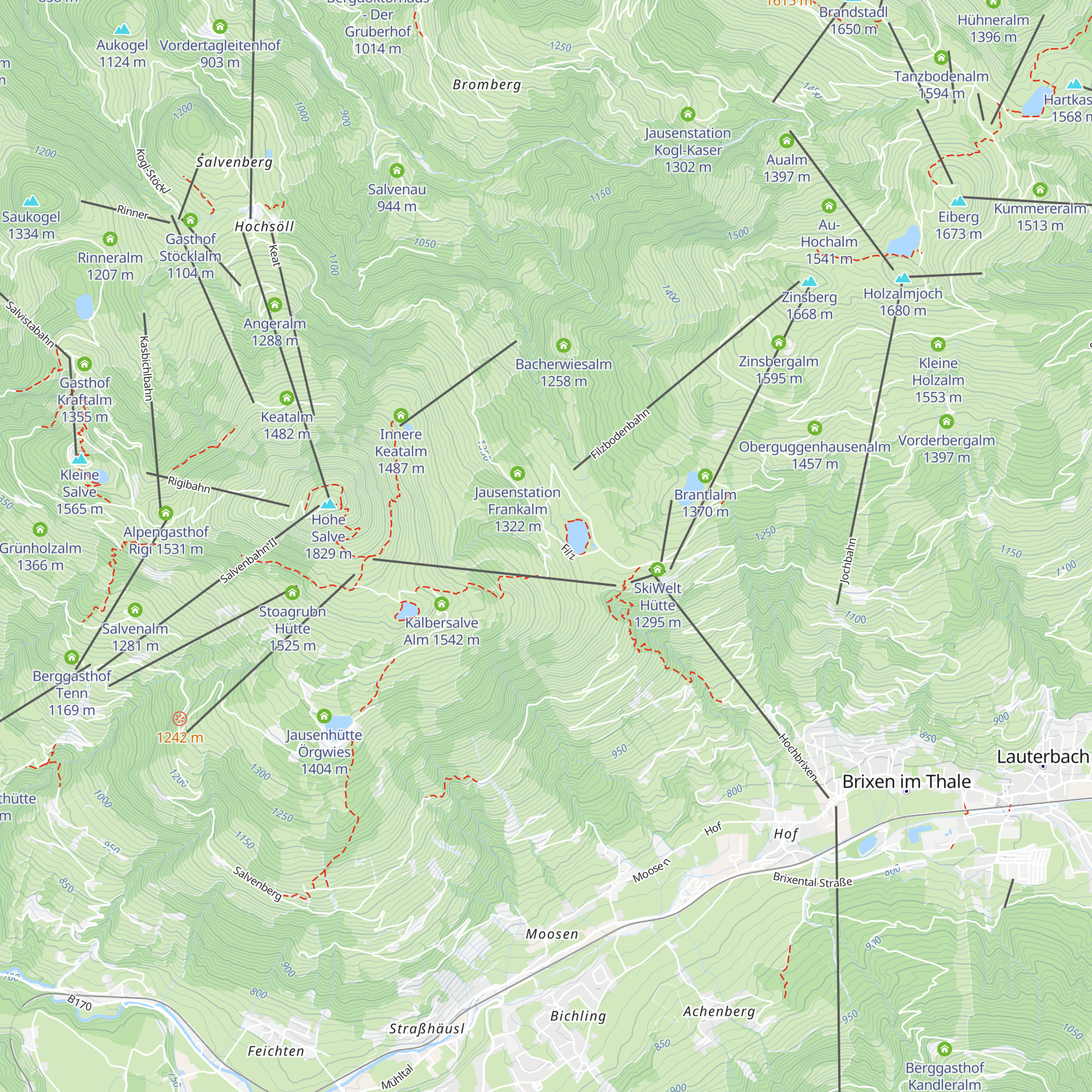 Filzalm map