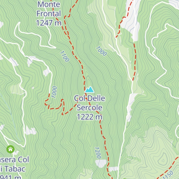 Map of Col Delle Sercole
