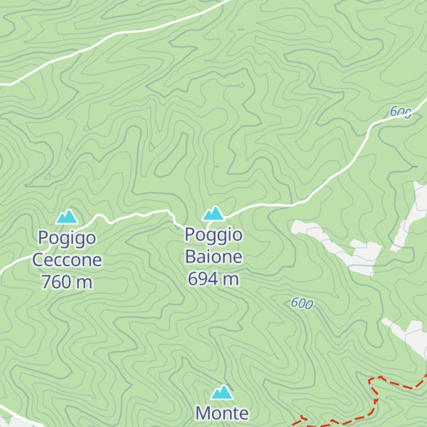 Map of Poggio Baione