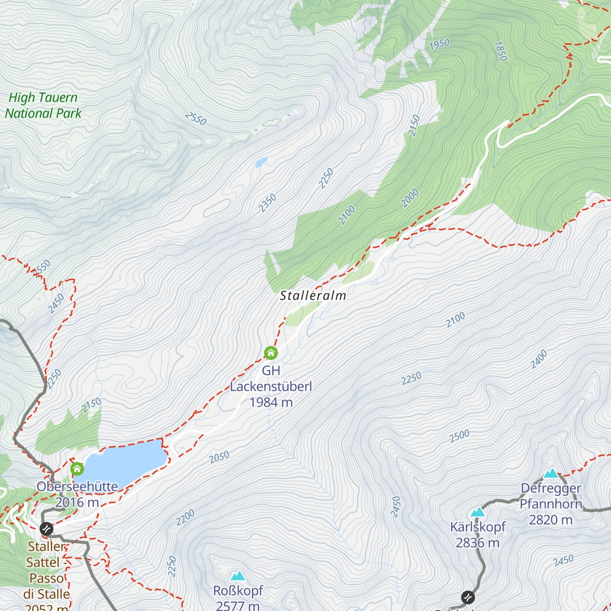 Hinterpasslerhütte map