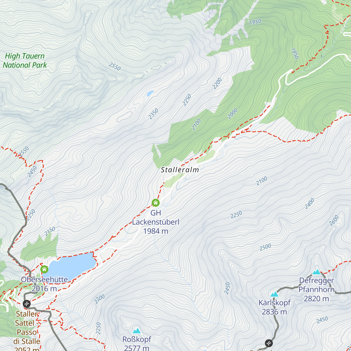 Hinterpasslerhütte map