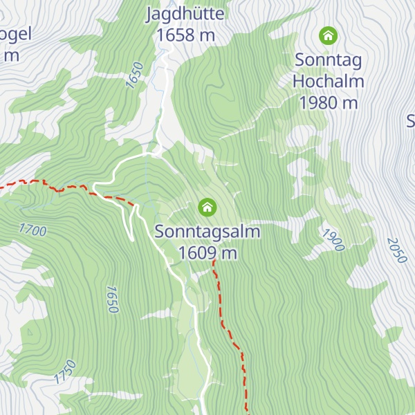 Map of Sonntagsalm