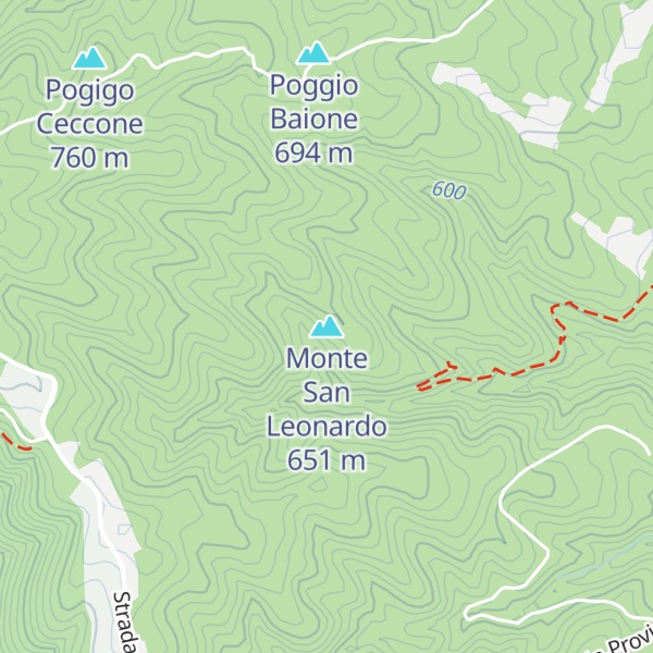 Map of Monte San Leonardo