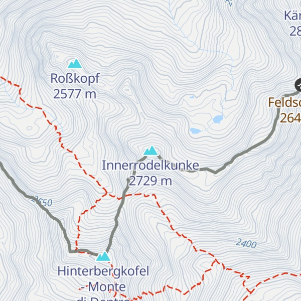 Map of Innerrodelkunke