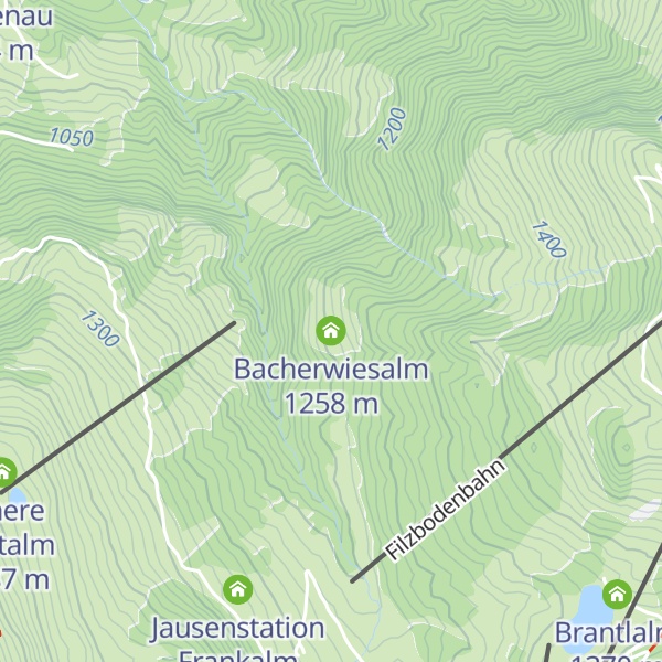 Map of Bacherwiesalm