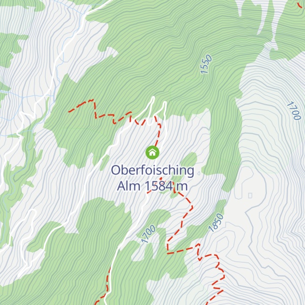 Map of Oberfoisching Alm