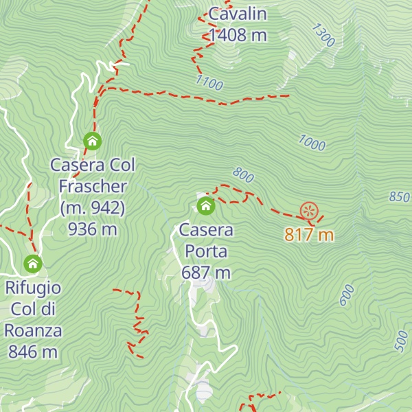 Map of Casera Porta