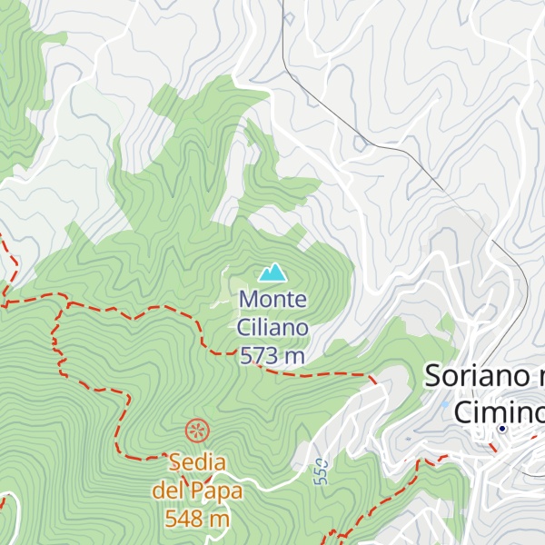 Map of Monte Ciliano