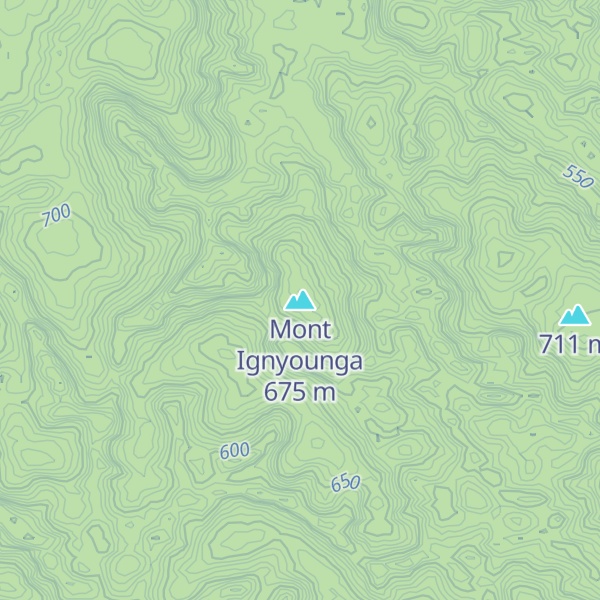 Map of Mont Ignyounga