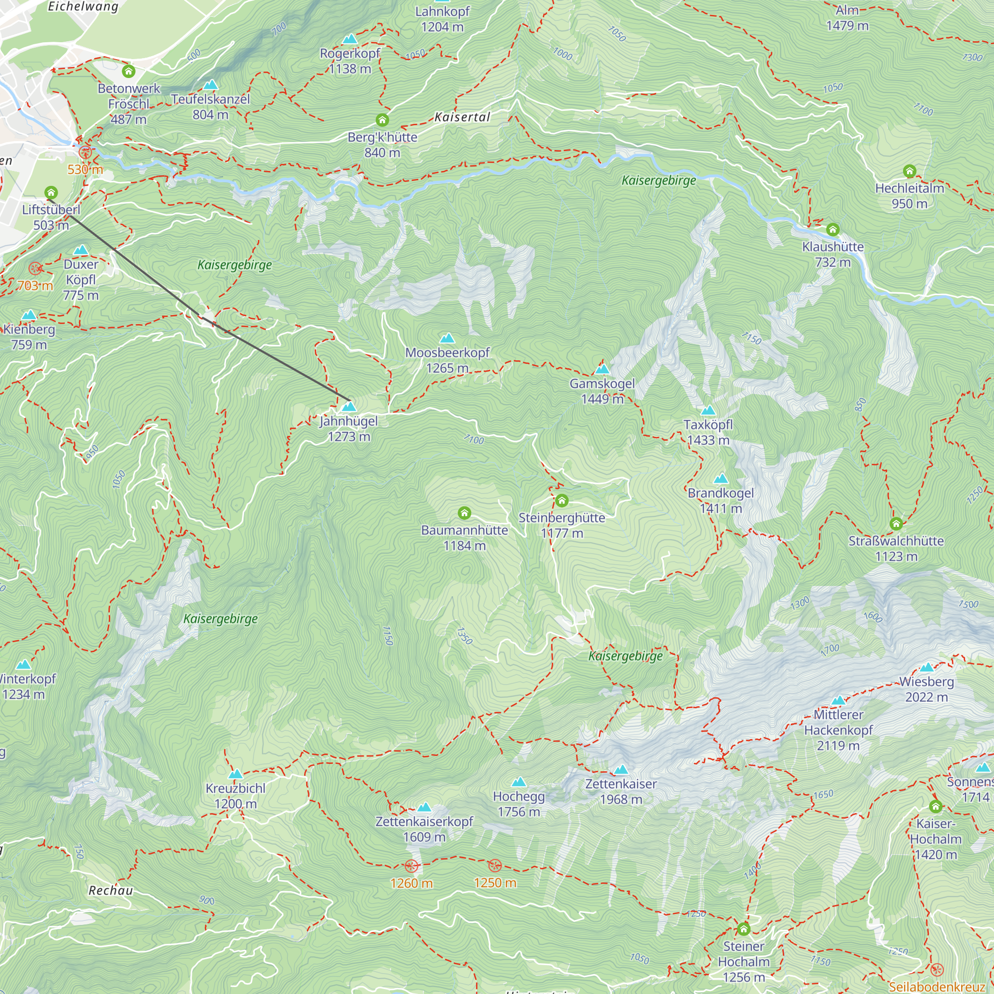 Egerbachalm map