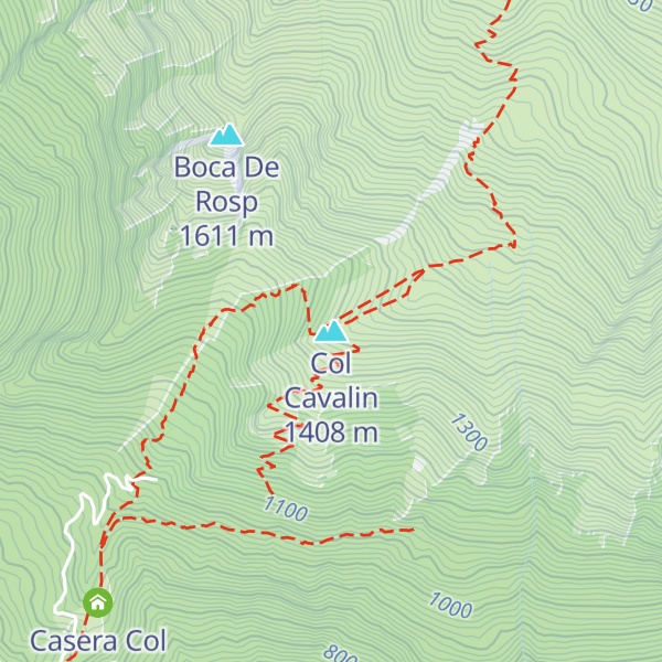 Map of Col Cavalin