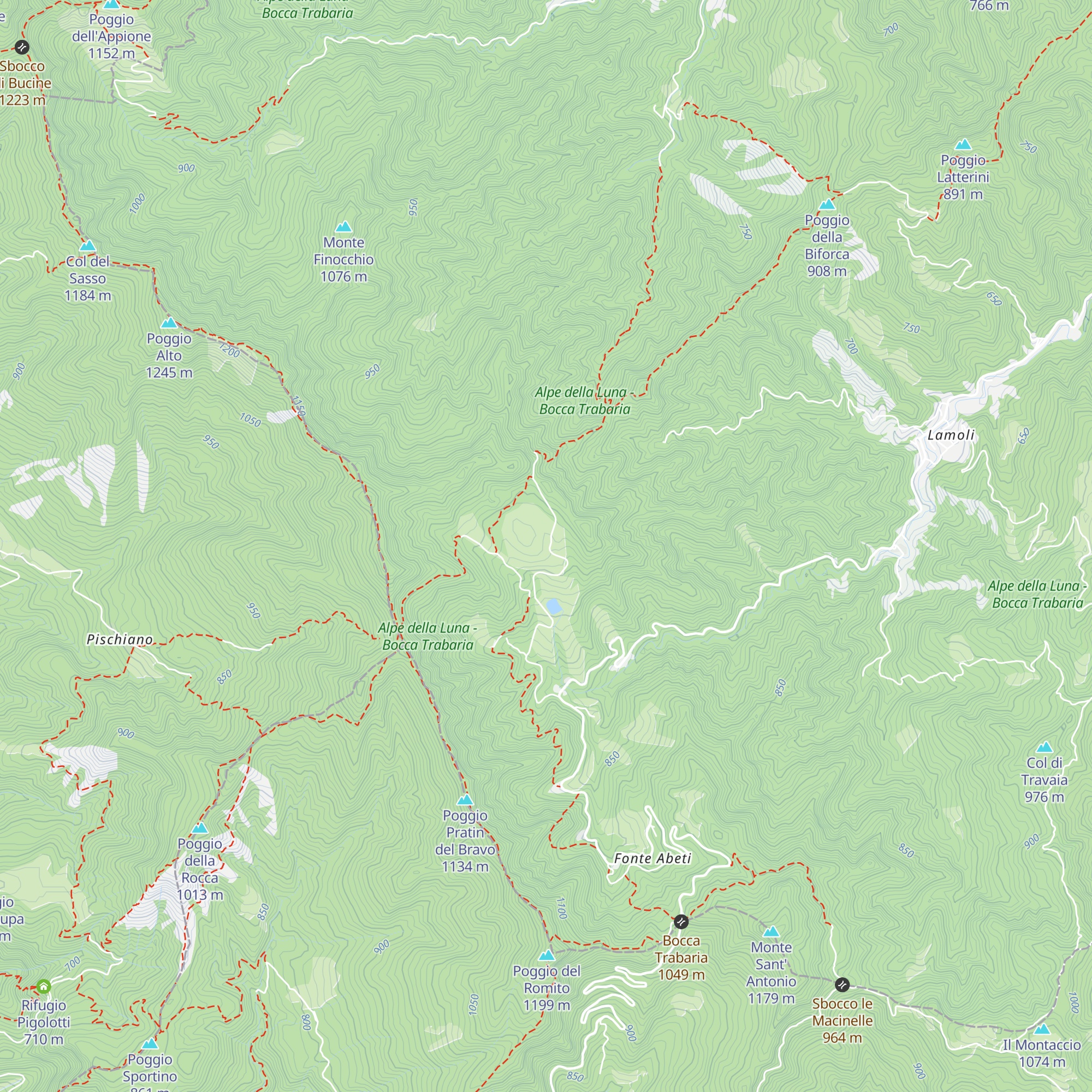 Rifugio Tre Termini map