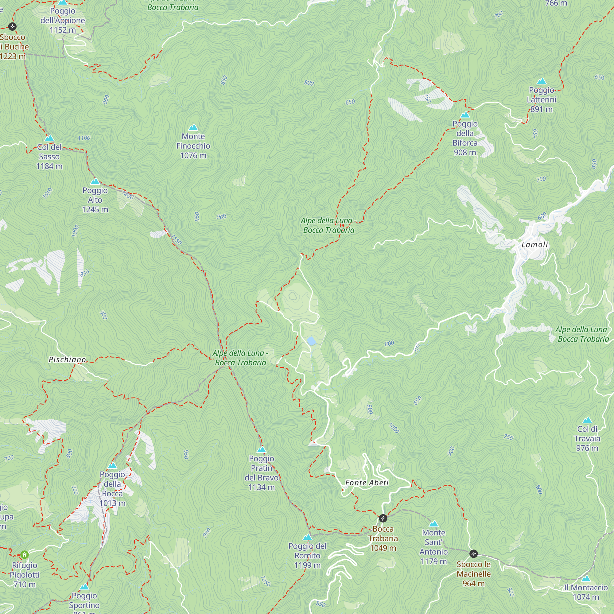 Rifugio Tre Termini map