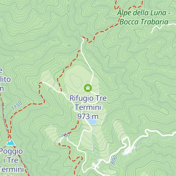 Map of Rifugio Tre Termini