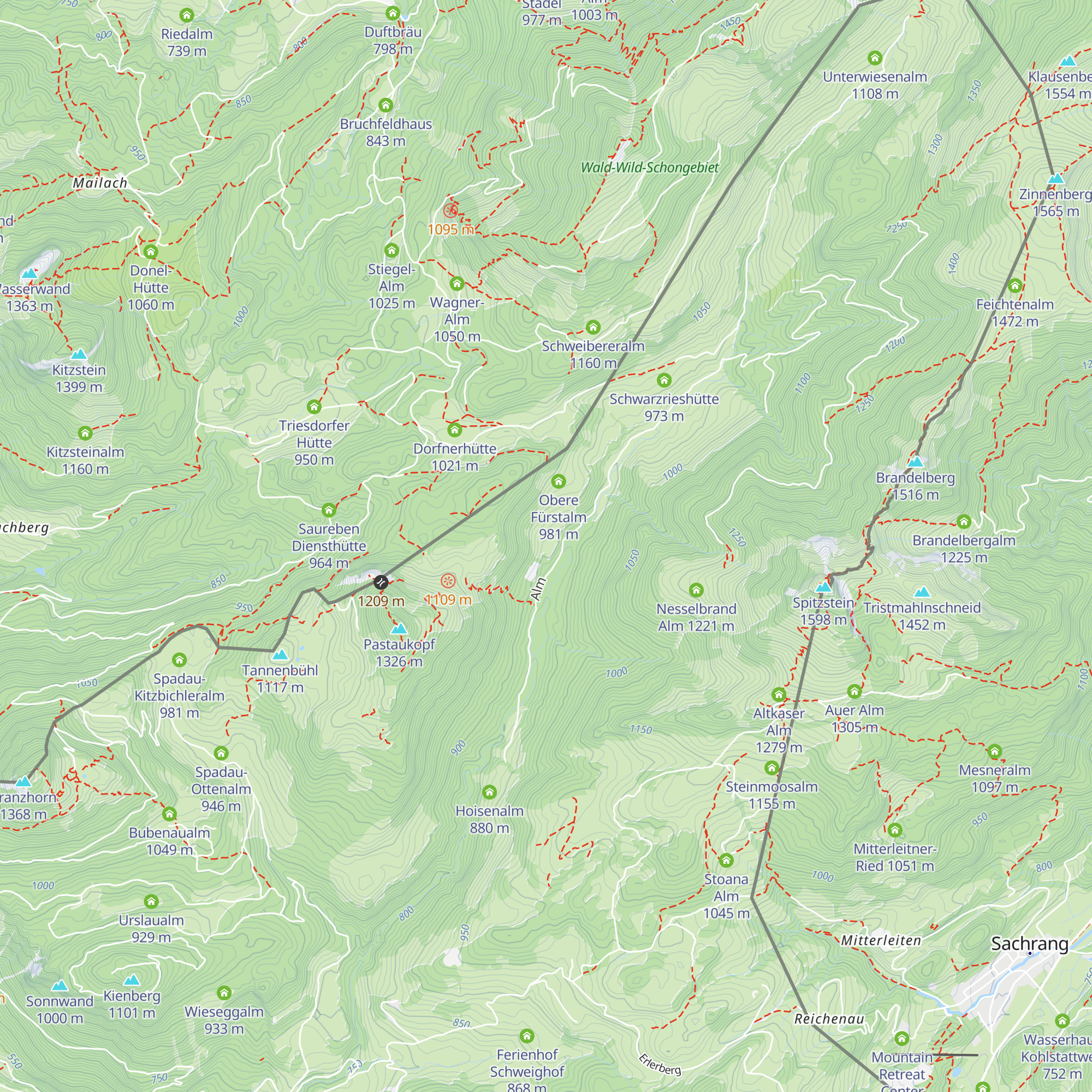untere Fürstalm map