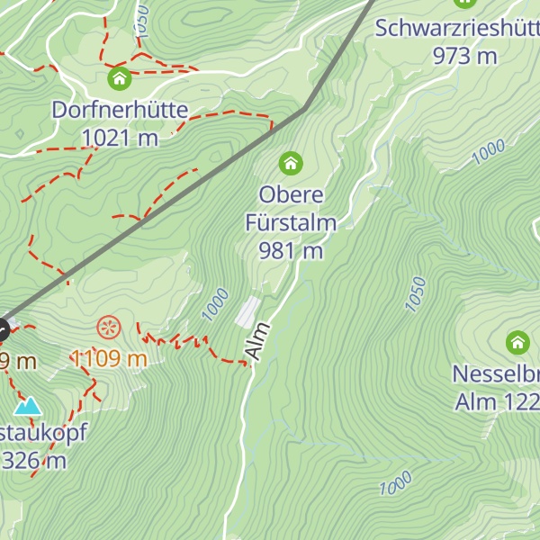 Map of untere Fürstalm