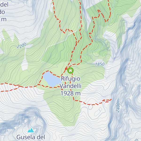 Map of Rifugio Vandelli