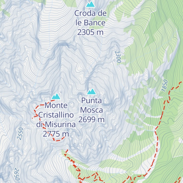 Map of Punta Mosca