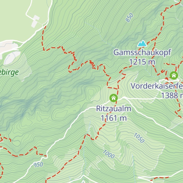 Map of Zehnerkopf