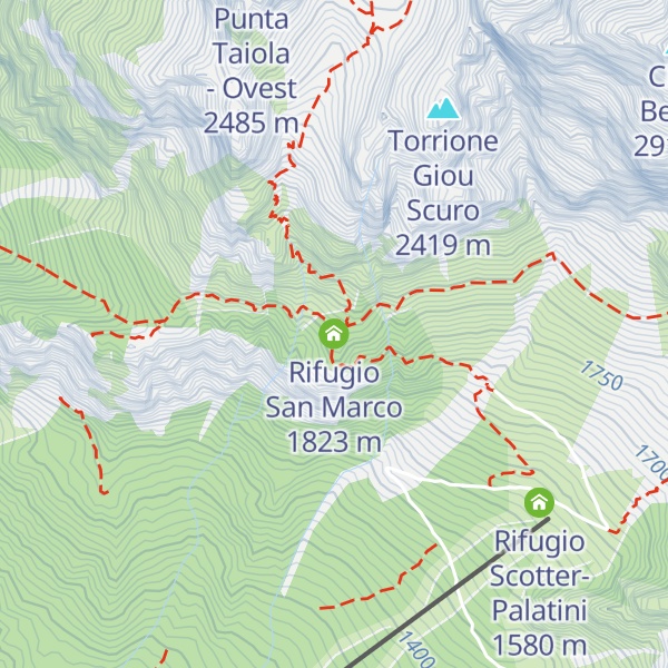 Map of Rifugio San Marco