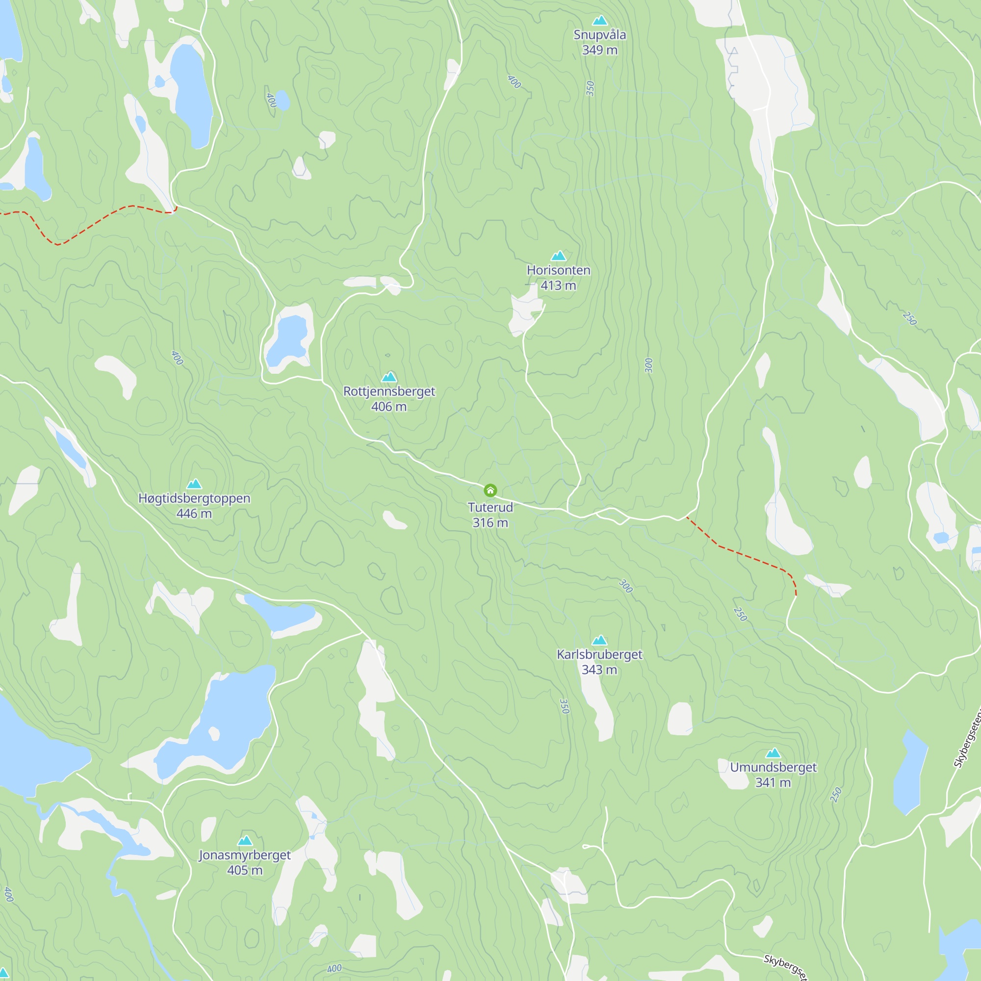 Tuterud map