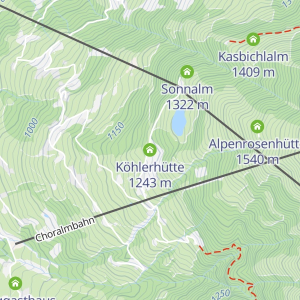 Map of Köhlerhütte