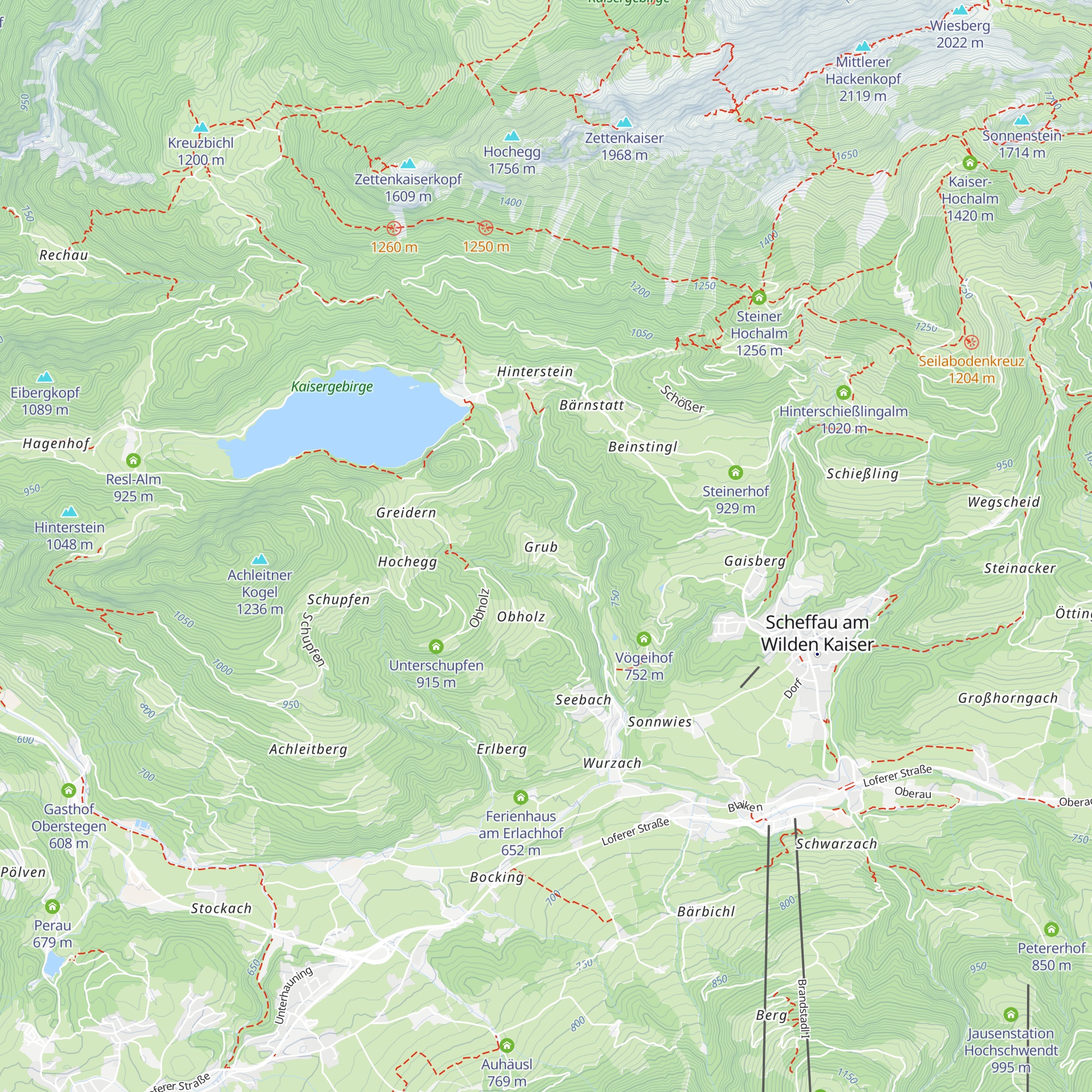 Gruberhof map