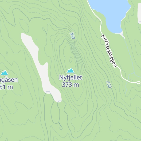 Map of Nyfjellet