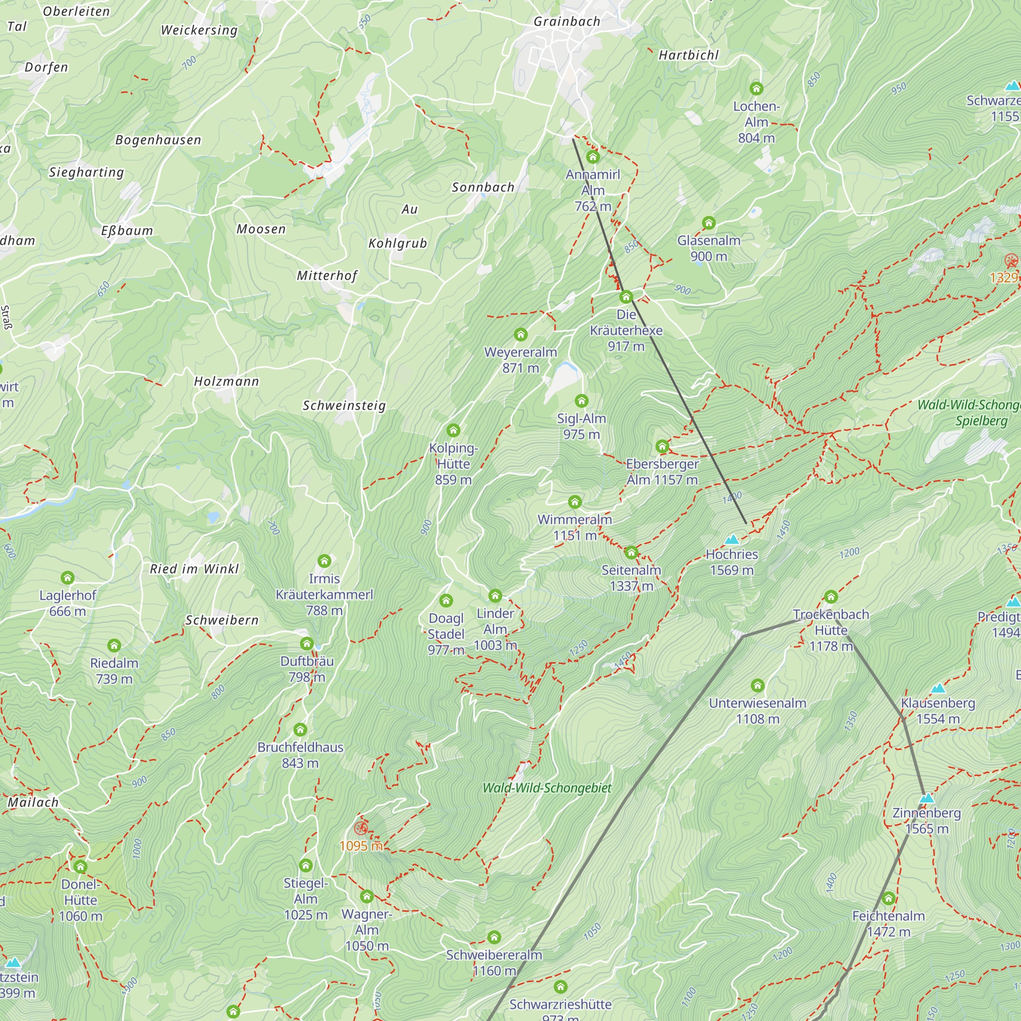 Lambrecht-Alm map