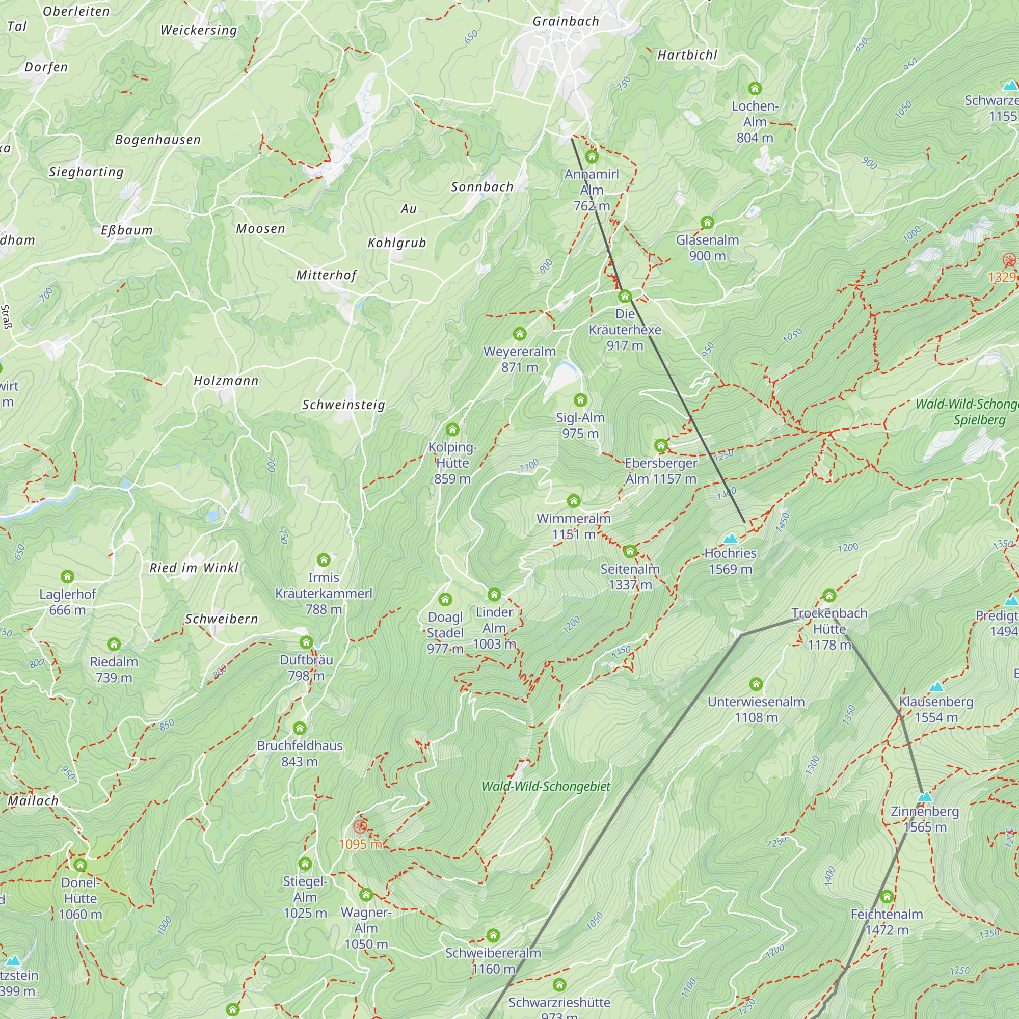 Lambrecht-Alm map