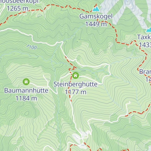 Map of Steinberghütte