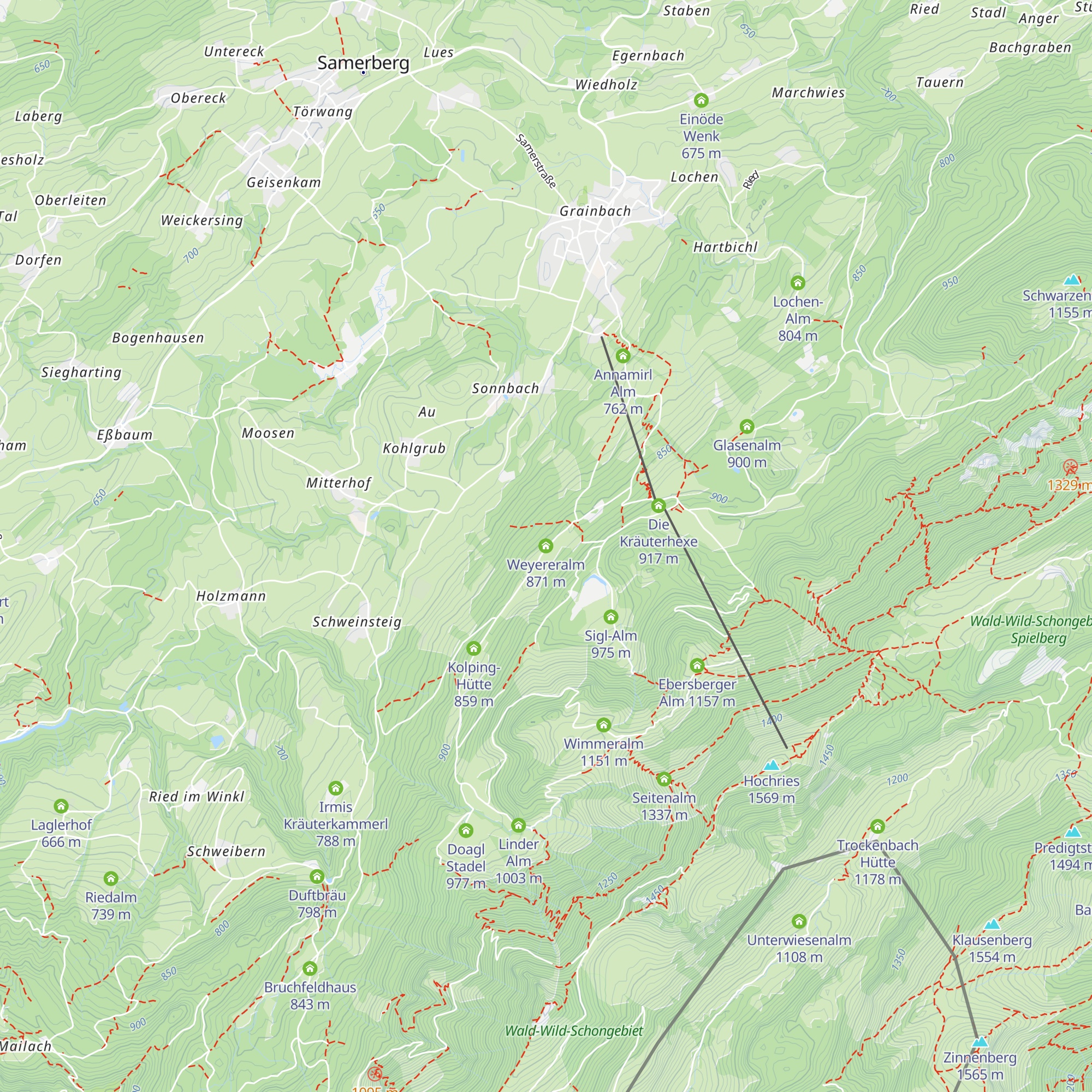 Weyereralm map