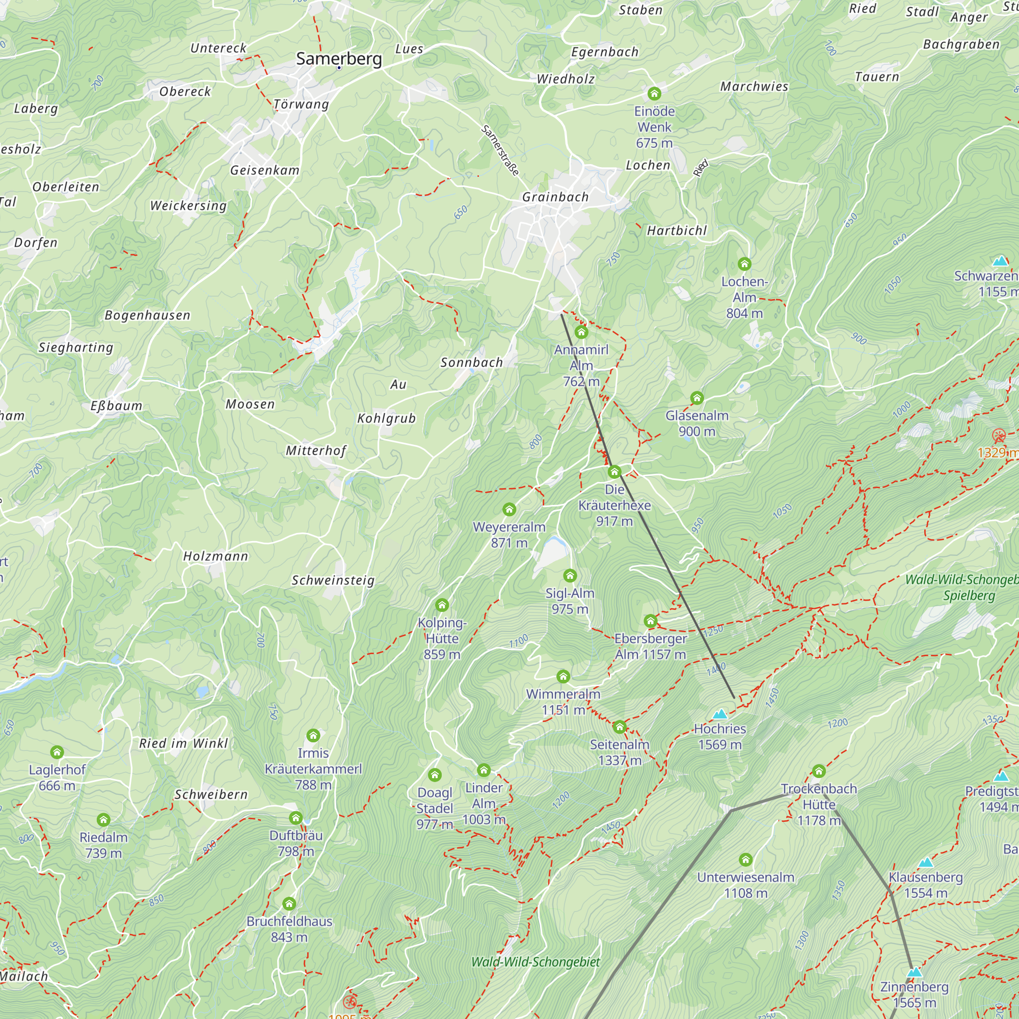 Weyereralm map